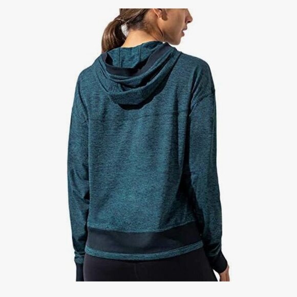 Mondetta Pullover Hoodie Top Womens Size Large Teal Lightweight Running Hiking - Picture 2 of 10